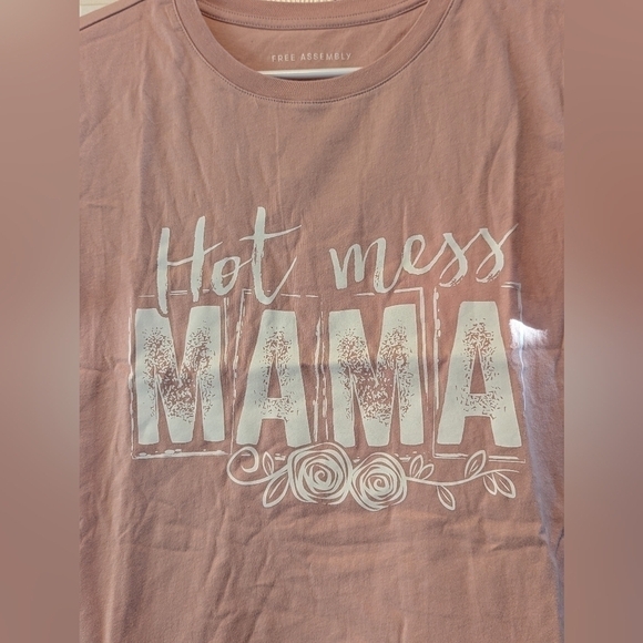 HOT MESS MAMA women's crop top shirt size small DIY. New without tags - Picture 2 of 3